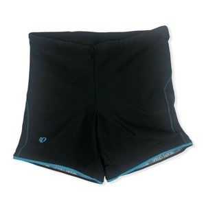 Pearl Izumi Women's Black With Teal Accent Compression Bike Shorts Size Medium